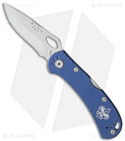 Buck Knives Buck SpitFire BSA Lockback Knife Blue (3.3" Satin) 3 Buck Knives Buck SpitFire BSA Lockback Knife Blue (3.3" Satin)