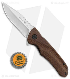 Buck Knives Buck Sprint Classic Pro Liner Lock Knife Burlap Micarta (3" Satin) 0841BRS1 -Buck Knives Buck Sprint Classic Pro LL Burlap Micarta Satin BHQ 146023 jr bottlecap