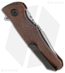 Buck Knives Buck Sprint Classic Pro Liner Lock Knife Burlap Micarta (3" Satin) 0841BRS1 -Buck Knives Buck Sprint Classic Pro LL Burlap Micarta Satin BHQ 146023 jr side 2