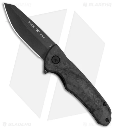 Buck Knives Buck Sprint OPS Liner Lock Knife Pro Marble Carbon Fiber (3" Black) 0843CFS 3 Buck Knives Buck Sprint OPS Liner Lock Knife Pro Marble Carbon Fiber (3" Black) 0843CFS