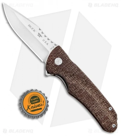 Buck Knives Buck Sprint Pro Liner Lock Knife Burlap Micarta (3" Satin) 0841BRS 6 Buck Knives Buck Sprint Pro Liner Lock Knife Burlap Micarta (3" Satin) 0841BRS - Image 4