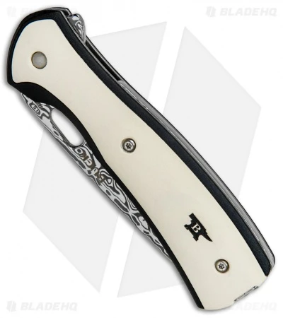 Buck Knives Buck Vantage Pro L.E. Legacy Liner Lock Knife Ivory Micarta (3.25" Damasteel) 4 Buck Knives Buck Vantage Pro L.E. Legacy Liner Lock Knife Ivory Micarta (3.25" Damasteel) - Image 2