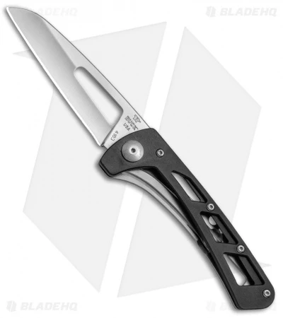 Buck Knives Buck Vertex Frame Lock Knife Black Aluminum (3" Satin) 0418BKS-B 3 Buck Knives Buck Vertex Frame Lock Knife Black Aluminum (3" Satin) 0418BKS-B