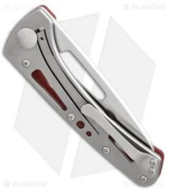Buck Knives Buck Vertex Frame Lock Knife Red Aluminum (3" Satin) 0418RDS-B 8 Buck Knives Buck Vertex Frame Lock Knife Red Aluminum (3" Satin) 0418RDS-B -Buck Knives Buck Vertex red aluminum satin 0418RDS B BHQ 66592 er side