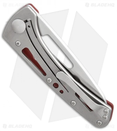 Buck Knives Buck Vertex Frame Lock Knife Red Aluminum (3" Satin) 0418RDS-B 5 Buck Knives Buck Vertex Frame Lock Knife Red Aluminum (3" Satin) 0418RDS-B - Image 3
