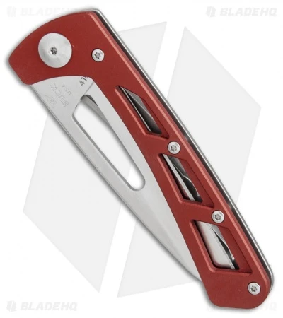 Buck Knives Buck Vertex Frame Lock Knife Red Aluminum (3" Satin) 0418RDS-B 4 Buck Knives Buck Vertex Frame Lock Knife Red Aluminum (3" Satin) 0418RDS-B - Image 2