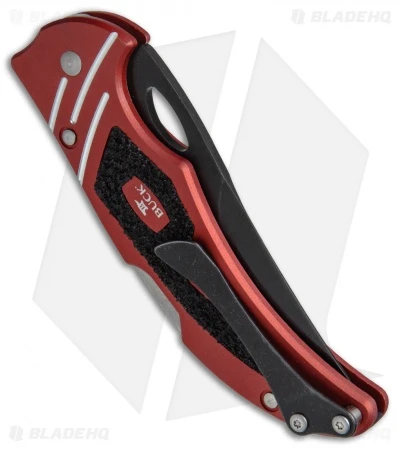 Buck Knives Buck Volt Lock Back Knife Red Aluminum (3.25" Black) 5 Buck Knives Buck Volt Lock Back Knife Red Aluminum (3.25" Black) - Image 3