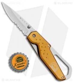 Buck Knives Buck Whittaker Approach Liner Lock Knife Orange (2.625" Satin Serr) -Buck Knives Buck Whittaker Approach LL Orange Serr B752 FGX BHQ 71310 jr bottlecap