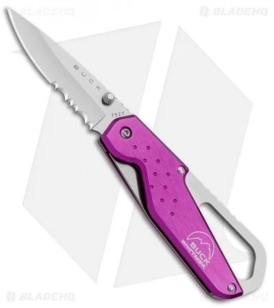 Buck Knives Buck Whittaker Approach Liner Lock Knife Purple (2.625" Satin Serr) 3 Buck Knives Buck Whittaker Approach Liner Lock Knife Purple (2.625" Satin Serr)