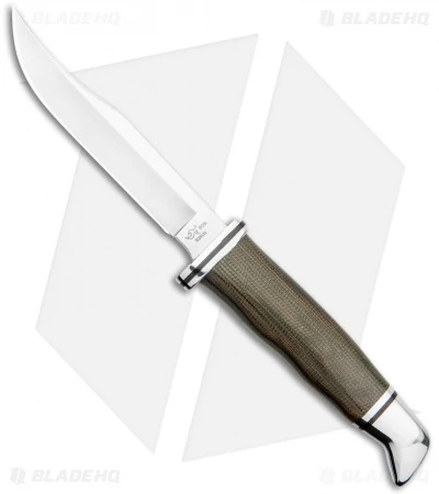 Buck Knives Buck Woodsman Pro Fixed Blade Knife Green Micarta (4" Satin) 3 Buck Knives Buck Woodsman Pro Fixed Blade Knife Green Micarta (4" Satin)