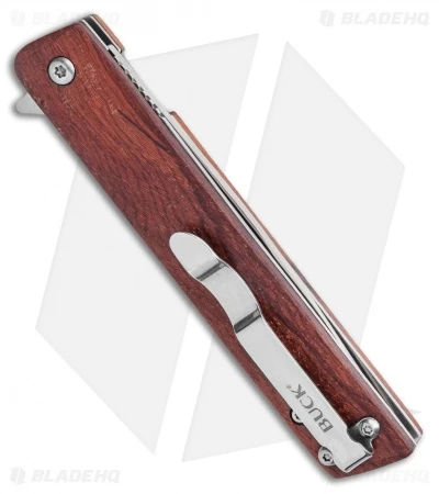 Buck Knives Buck Decatur Liner Lock Knife Guibourtia Ehie Wood (3.5" Satin) 0256BRS 5 Buck Knives Buck Decatur Liner Lock Knife Guibourtia Ehie Wood (3.5" Satin) 0256BRS - Image 3