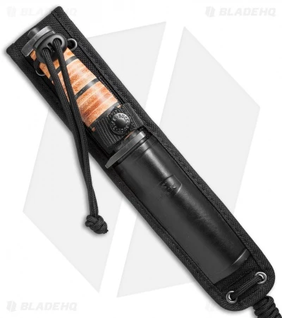 Buck Knives Buck 117 Small Brahma Tactical Knife Leather/Micarta (4.5" Black) 0117BRS 4 Buck Knives Buck 117 Small Brahma Tactical Knife Leather/Micarta (4.5" Black) 0117BRS - Image 2