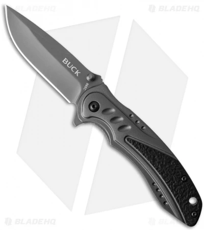 Buck Knives Buck Trigger Liner Lock Knife Aluminum (3.25" Gray) 0865BKS 3 Buck Knives Buck Trigger Liner Lock Knife Aluminum (3.25" Gray) 0865BKS