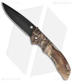 Buck Knives Buck Bantam BLW Lockback Knife Mossy Oak Infinity Camo (3.125" Black)