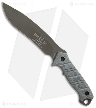 Buck Knives Buck/Hood Thug Fixed Blade Knife Micarta (7" Black) 0070BKSBH 3 Buck Knives Buck/Hood Thug Fixed Blade Knife Micarta (7" Black) 0070BKSBH