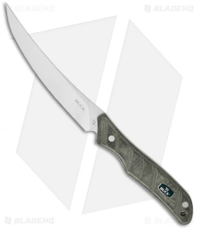 Buck Knives Buck Micarta Harvest Boning Knife Fixed Blade (5" Satin Plain) 0583BKS 3 Buck Knives Buck Micarta Harvest Boning Knife Fixed Blade (5" Satin Plain) 0583BKS