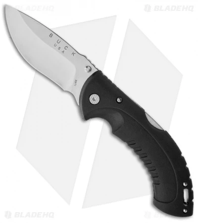 Buck Knives Buck Folding Omni Hunter 12PT Knife Black (4" Satin Plain) 0397BKS 3 Buck Knives Buck Folding Omni Hunter 12PT Knife Black (4" Satin Plain) 0397BKS