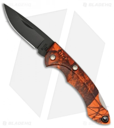 Buck Knives Buck Nano Bantam Lockback Knife Orange Camo (1.875" Black) 3 Buck Knives Buck Nano Bantam Lockback Knife Orange Camo (1.875" Black)