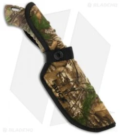 Buck Knives Buck Omni Hunter 12PT Guthook Knife RealTree Xtra Green (4" Plain) 0393CMG20 -Buck Knives buck omni hunter 12pt camo fixed 0393cmg20 b sheath