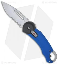 Buck Knives Buck Redpoint Button Lock Knife Blue (2.75" Satin Serr) 0750BLX