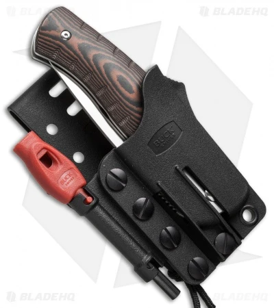 Buck Knives Buck Large Folding Selkirk Knife Micarta W/ Ferro Rod (3.25" Satin) 0836BRS-B 5 Buck Knives Buck Large Folding Selkirk Knife Micarta W/ Ferro Rod (3.25" Satin) 0836BRS-B - Image 3