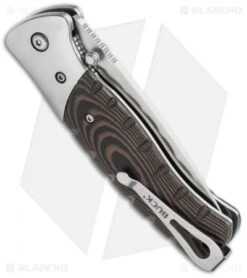 Buck Knives Buck Small Folding Selkirk Knife Micarta (3.25" Satin) 0835BRS-B -Buck Knives buck selkirk sm 0835brs b 10682 side cm